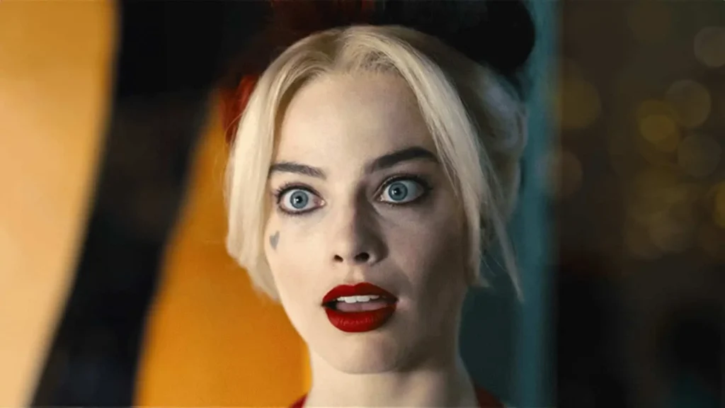 Image depicting Margot Robbie fearlessly performing her own stunts, showcasing her dedication to authenticity and physicality in various film roles.