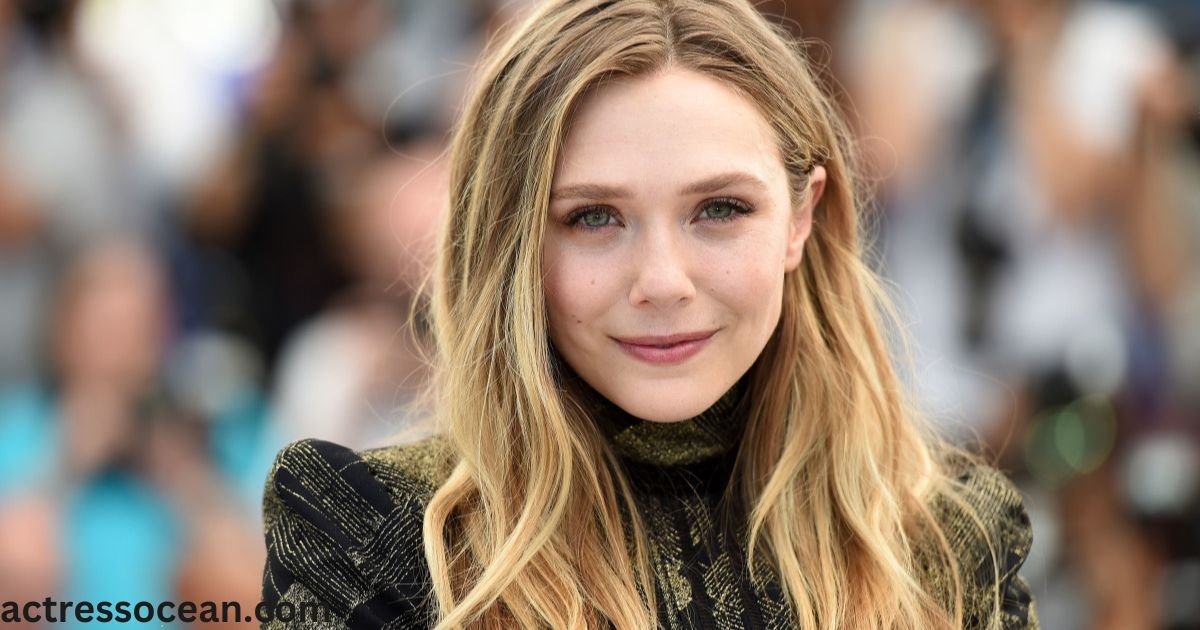 Elizabeth Olsen, a renowned actress, poses gracefully on the red carpet, exuding elegance in a stylish ensemble.